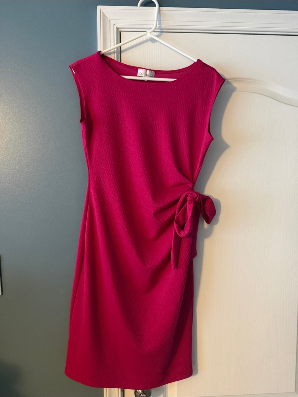 Wrap Tie Mini Dress in Pink Like New
